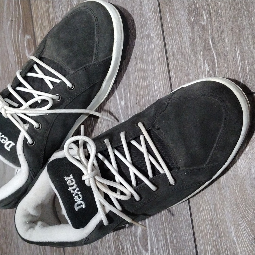 Dexter mens gray suede golf shoes. Size 9.5